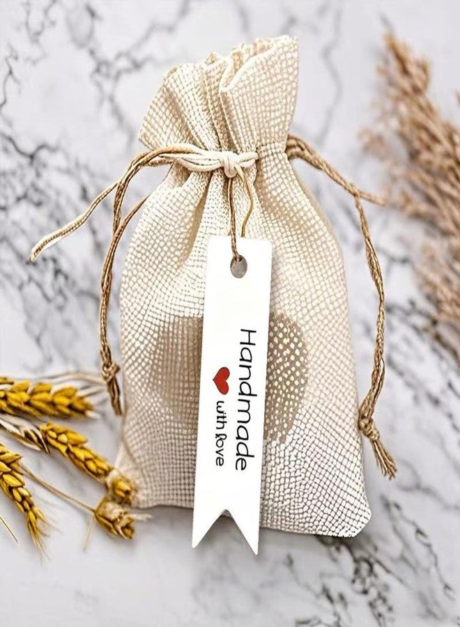 100 قطعة من البطاقات المصنوعة يدوياً بكل حب، بطاقات هدايا صغيرة، بطاقات ورقية بيضاء، لتوزيعات الحفلات، وحفلات الزفاف، وحفلات استقبال المولود، وبطاقات هدايا عيد الميلاد (2.8 × 0.8 بوصة) - Image 5